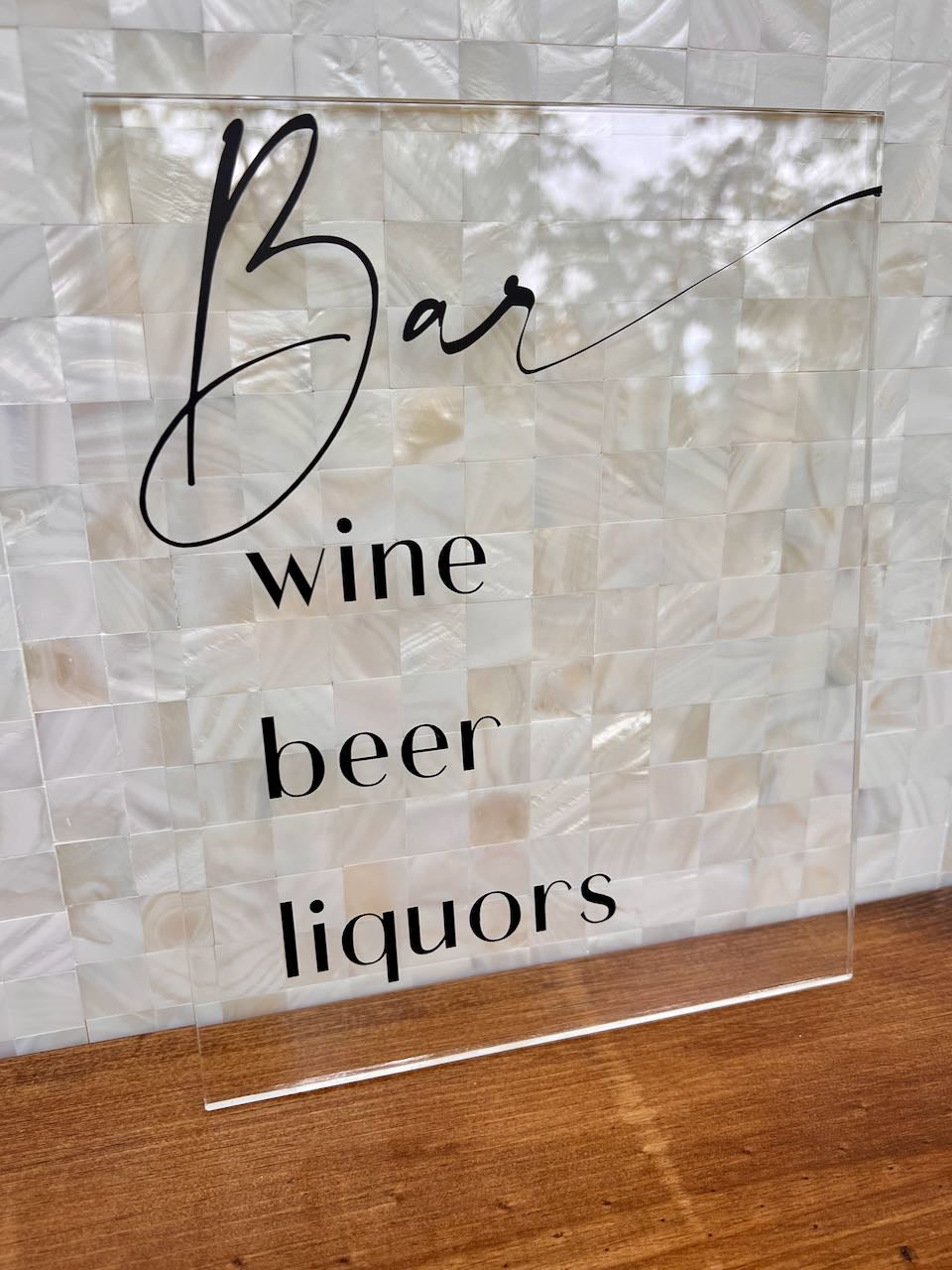 Bar Menu Sign~ Wedding ~ Party ~ Event Signs