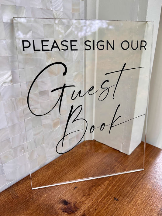 Please Sign Our Guest Book Sign ~ Wedding ~ Celebration ~ Special Event