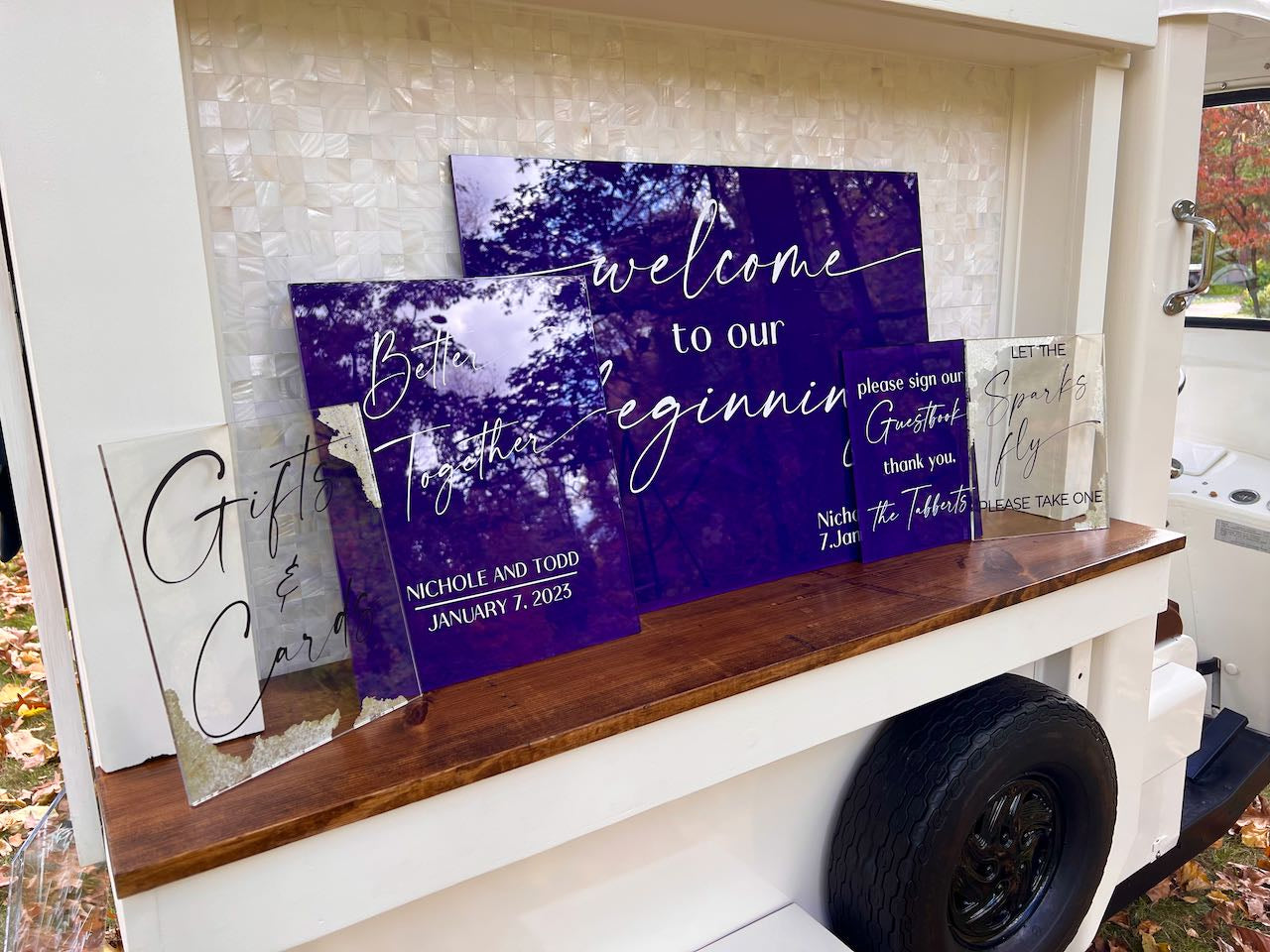 Wedding Set of 5 Signs ~ Celebration ~ Special Events