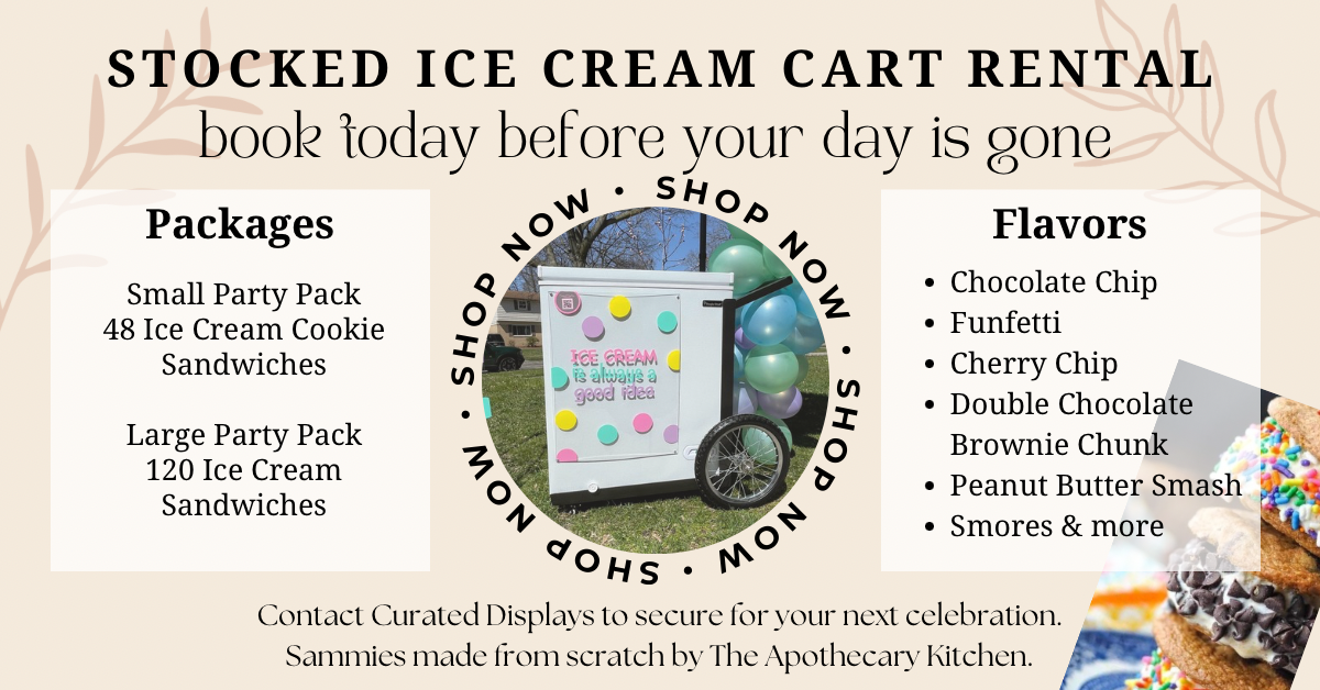 Reserve Our Ice Cream Cart  - Toledo Mobile Bar Rental