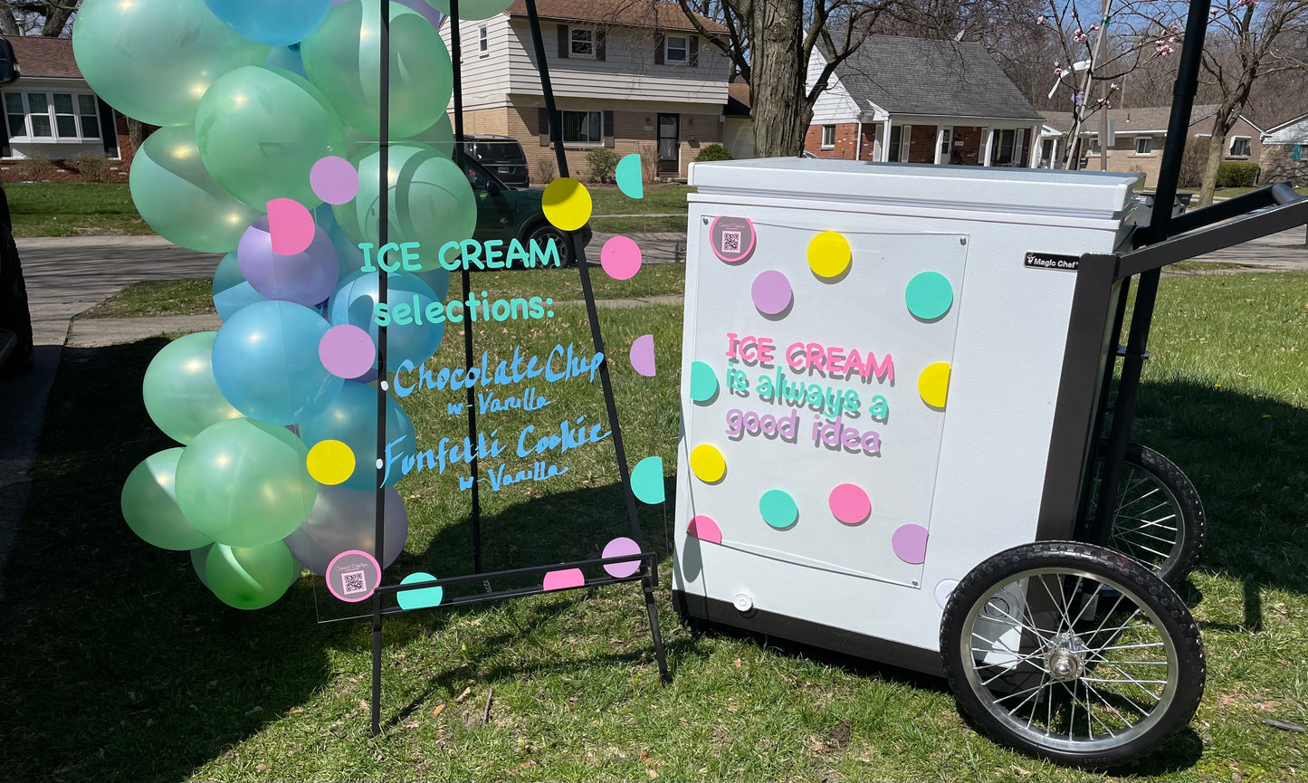 Reserve Our Ice Cream Cart  - Toledo Mobile Bar Rental