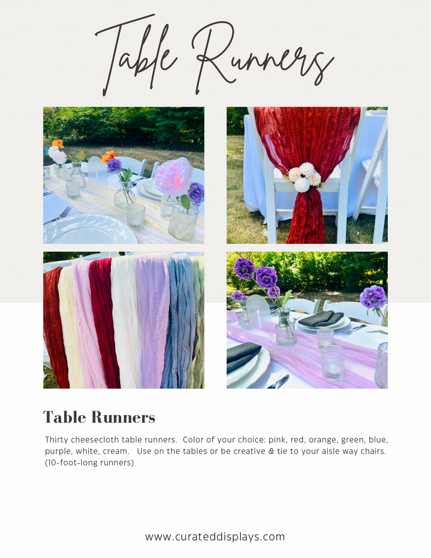 The Signature Collection - Wedding Decor Rental