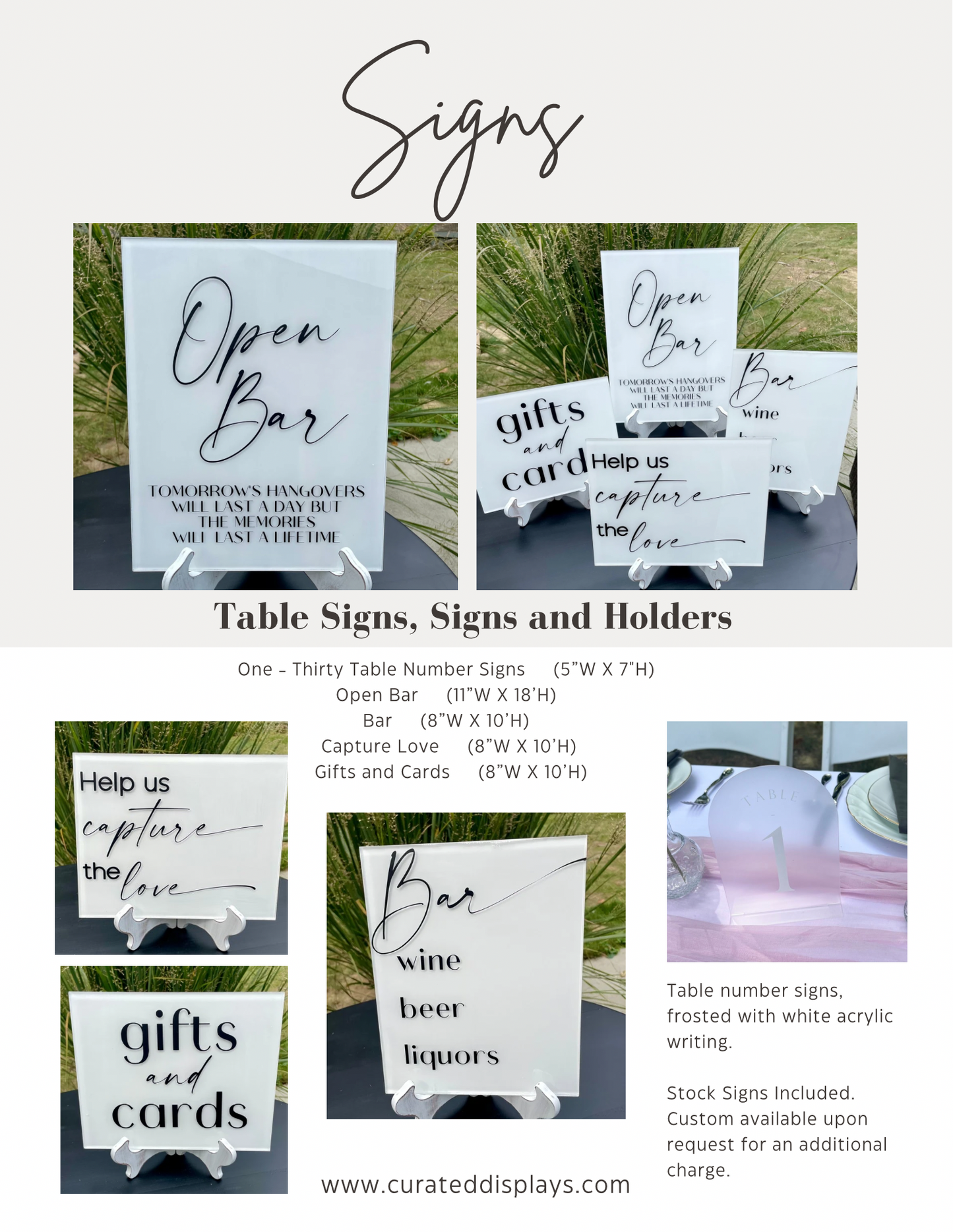The Signature Collection - Wedding Decor Rental