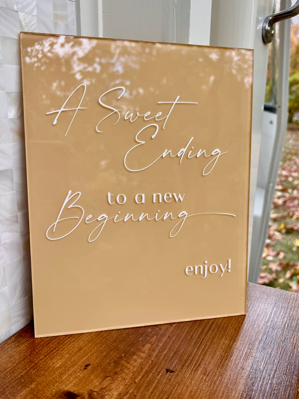 A Sweet Ending Sign ~ Wedding Reception ~ Desserts ~ Celebration