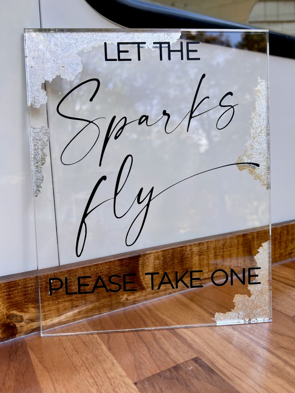 Let The Sparks Fly Sign~ Sparklers Send Off ~ Wedding ~ Celebration